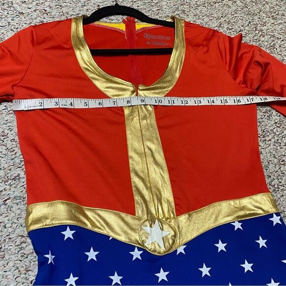 Tipsy Elves Red and Blue Star Jumpsuit - Picture 6 of 7